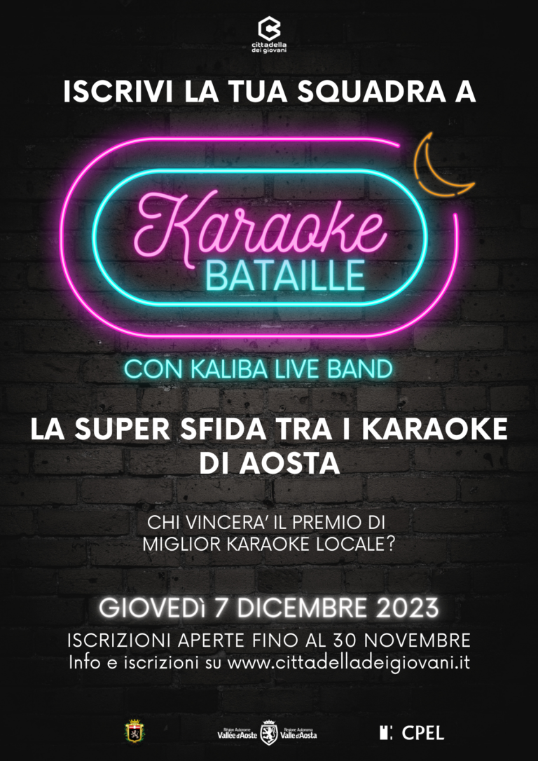 Alla Cittadella dei Giovani di Aosta, la Bataille Karaoke