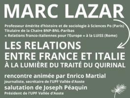 Une conférence sur les relations entre France et Italie à la lumière du Traité du Quirinal