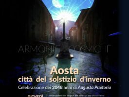 Aosta celebra il suo 2048° compleanno nel giorno del solstizio d’inverno