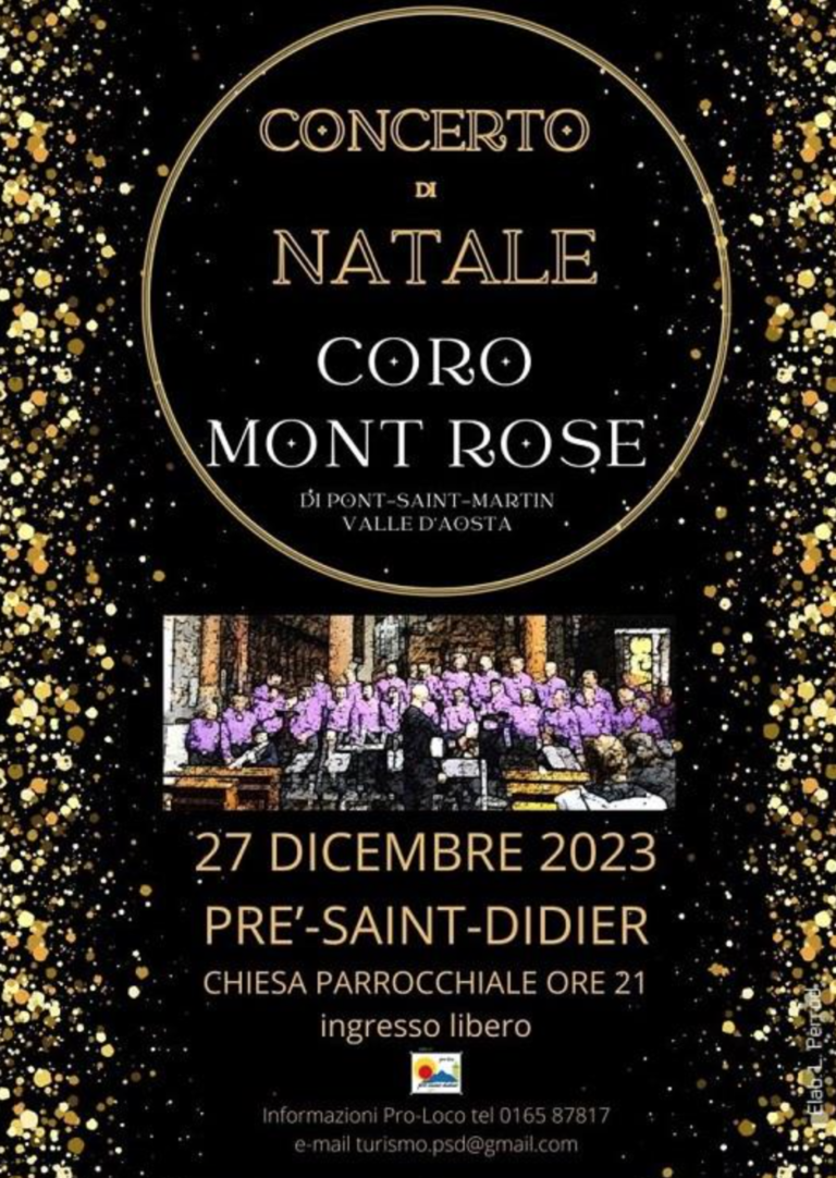 Il coro Mont Rose di Pont-Saint-Martin in concerto a Pré-Saint-Didier