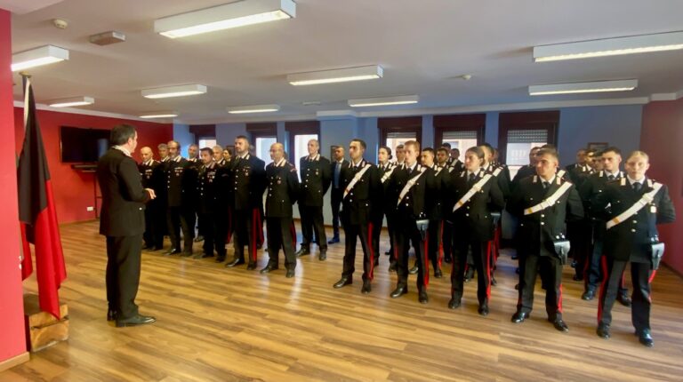 Il comandante della Legione Carabinieri Piemonte e Valle d’Aosta in visita ai Carabinieri del Gruppo di Aosta