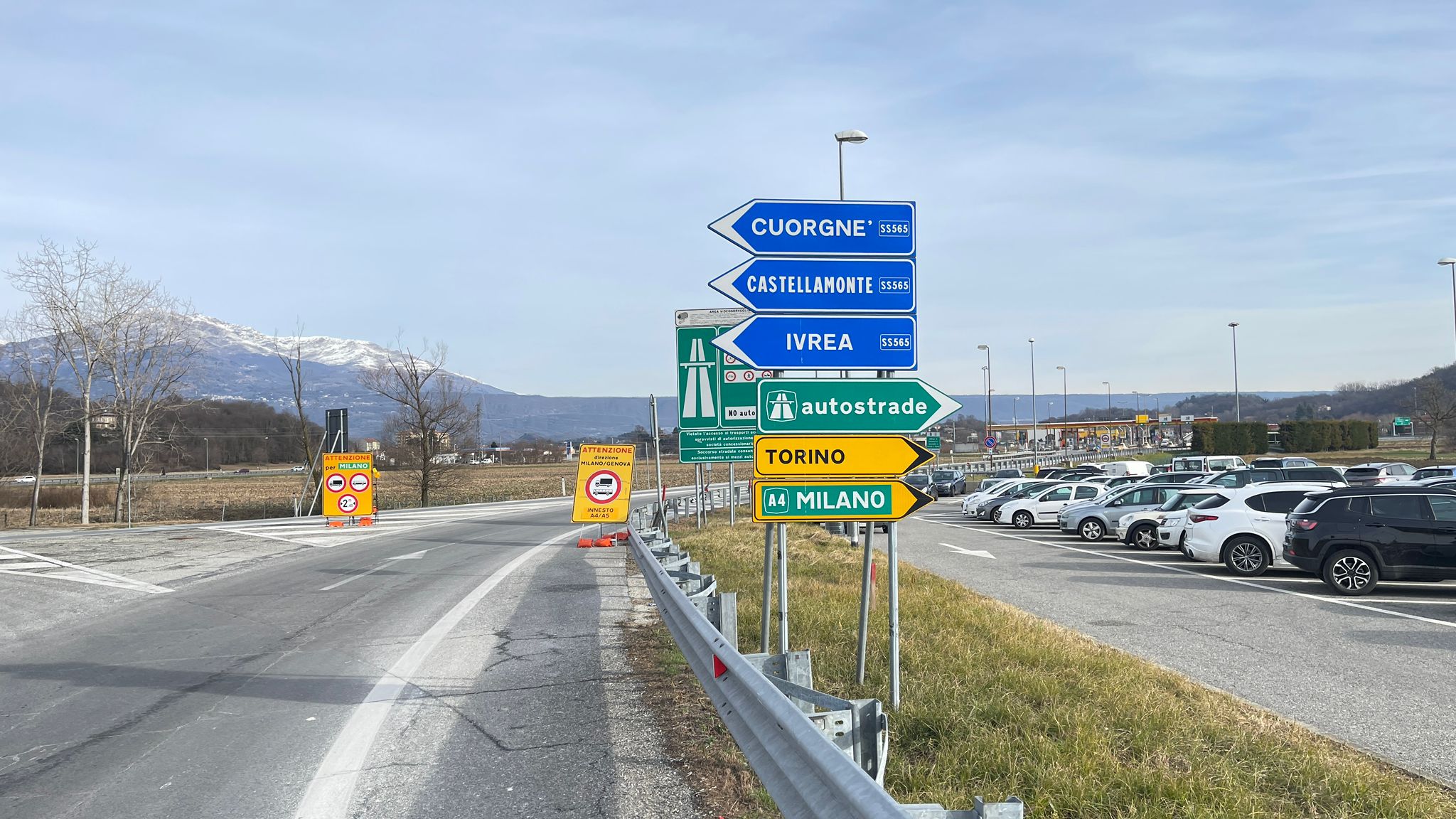 Autostrada Ivrea-Scarmagno: traffico difficile