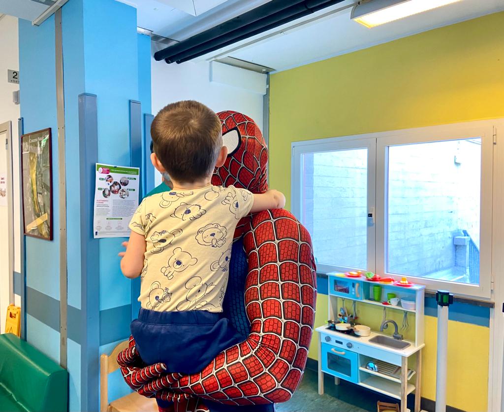 Spiderman Mattia villardita pediatria beauregard