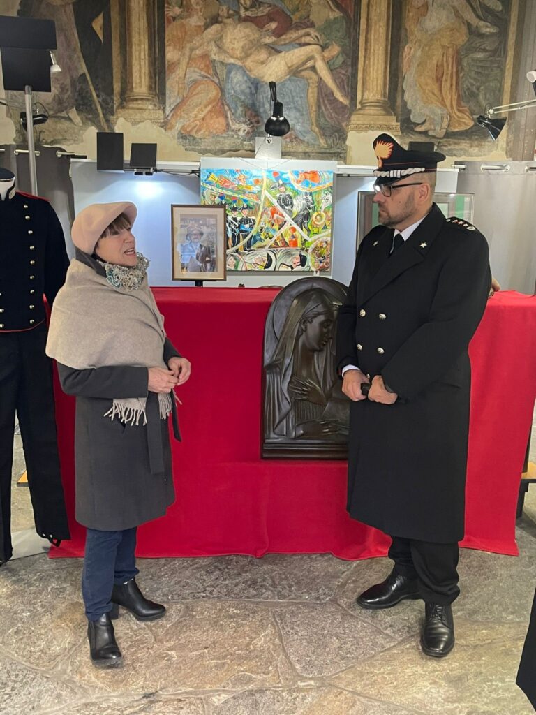 Artista Franca Fabrizio e Colonnello Giovanni Cuccurullo