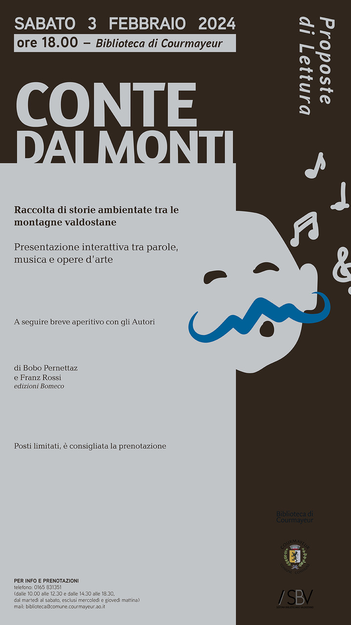 Presentazione del volume Conte dai monti, di Franz Rossi e Bobo Pernettaz