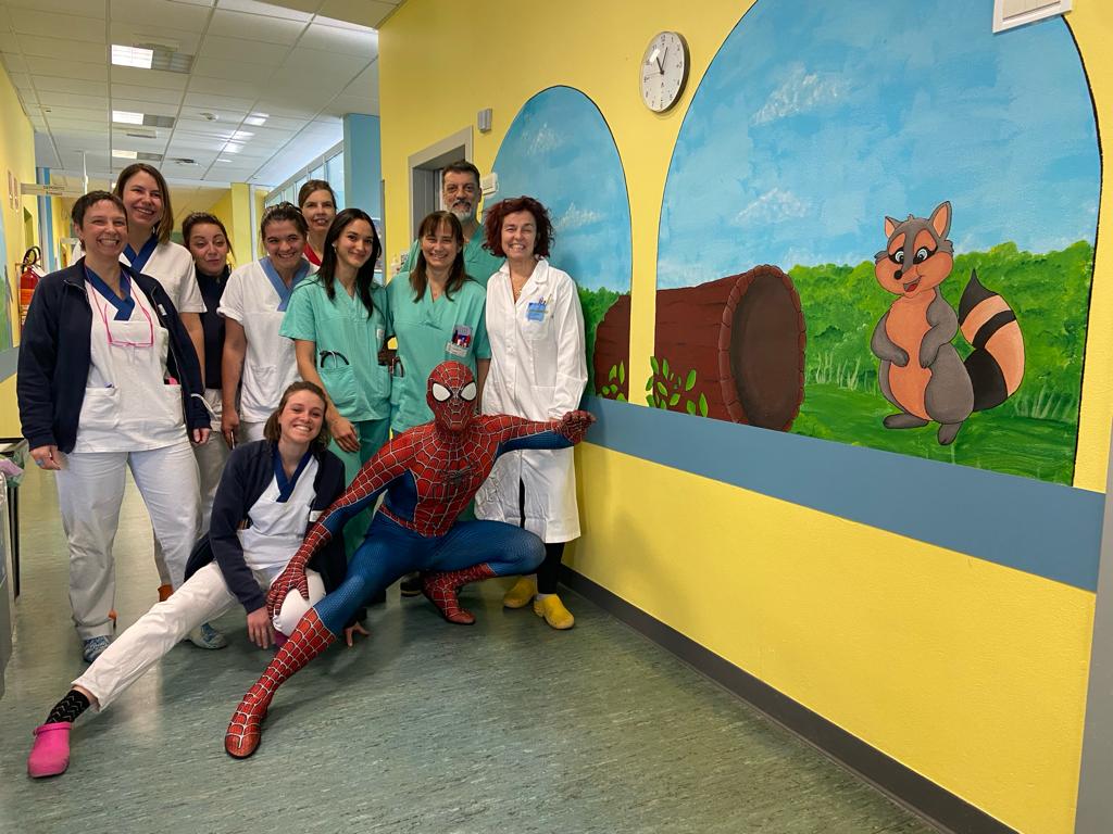 Spiderman Mattia villardita pediatria beauregard
