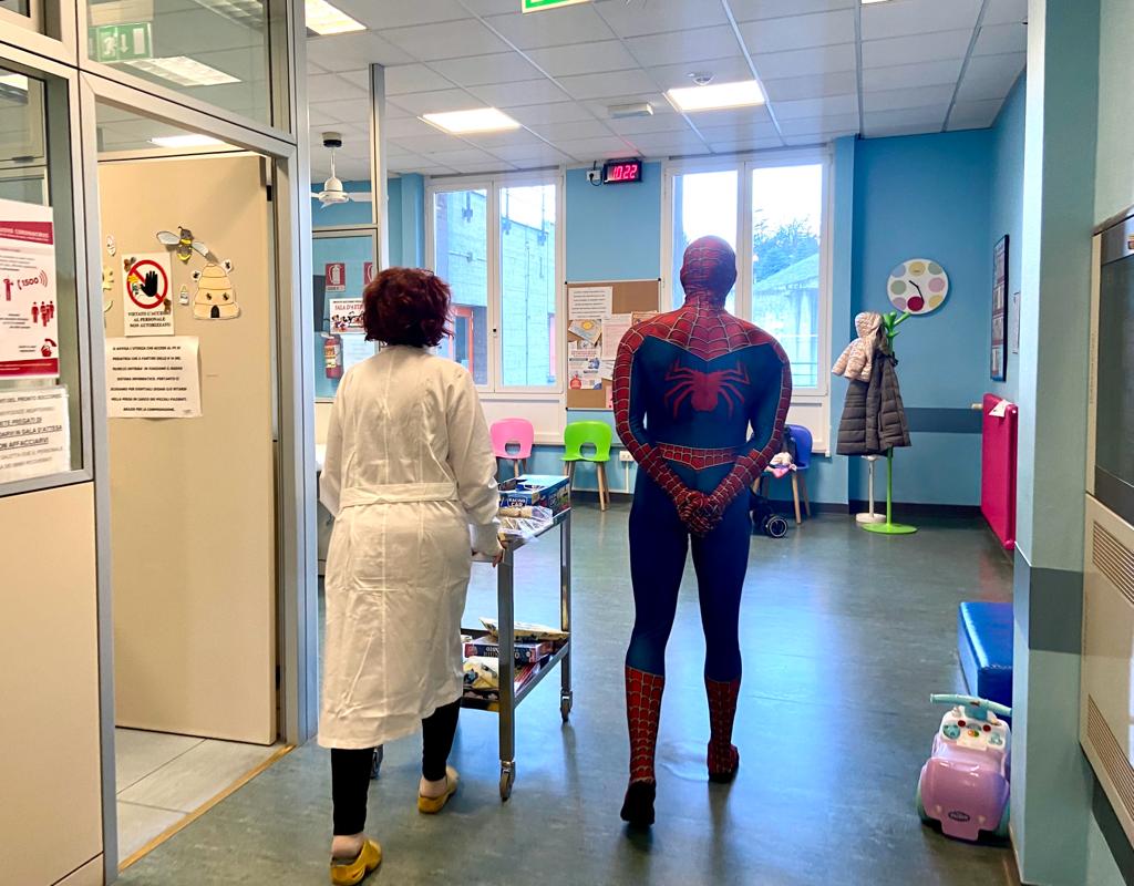 Spiderman Mattia villardita pediatria beauregard