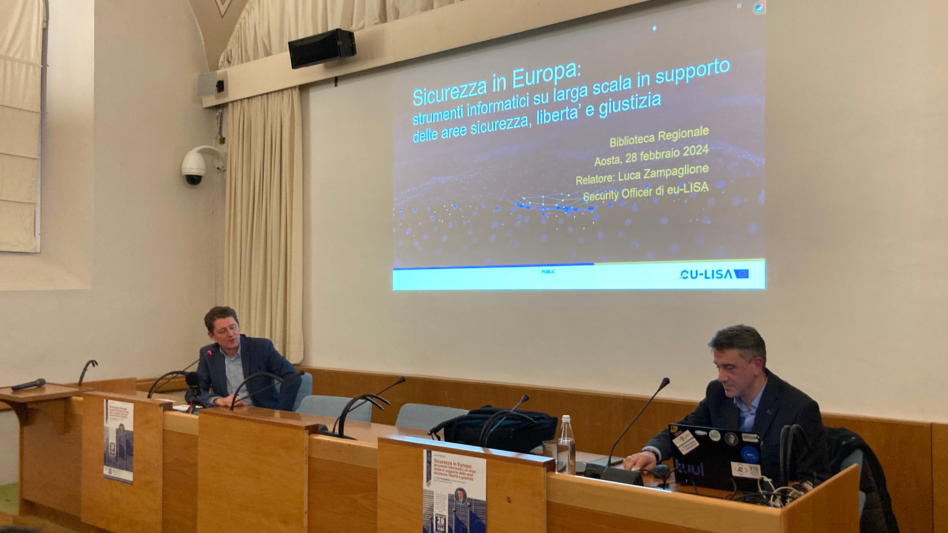 Luca Zampaglione: una conferenza sugli strumenti informatici in supporto di sicurezza, libertà e giustizia