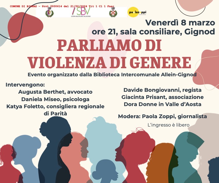 Affrontare la violenza di genere: incontro a Gignod