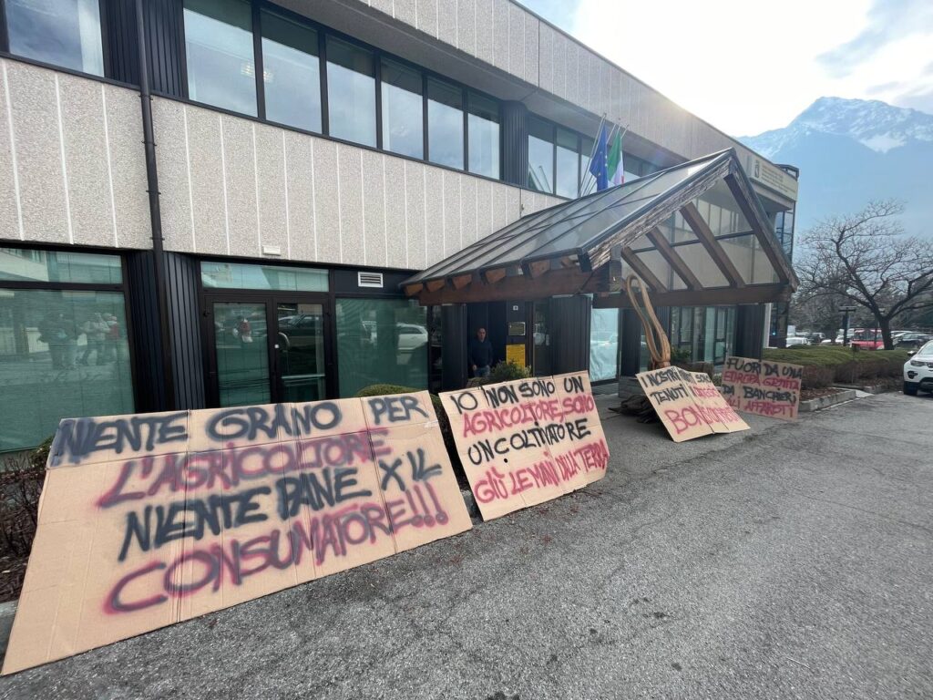 La protesta agricoltori Valle d'Aosta