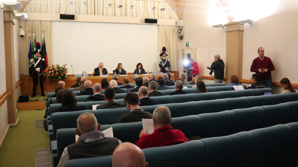 Il pubblico presente alla cerimonia di inaugurazione dell'anno giudiziario 2024 del Tar valdostano