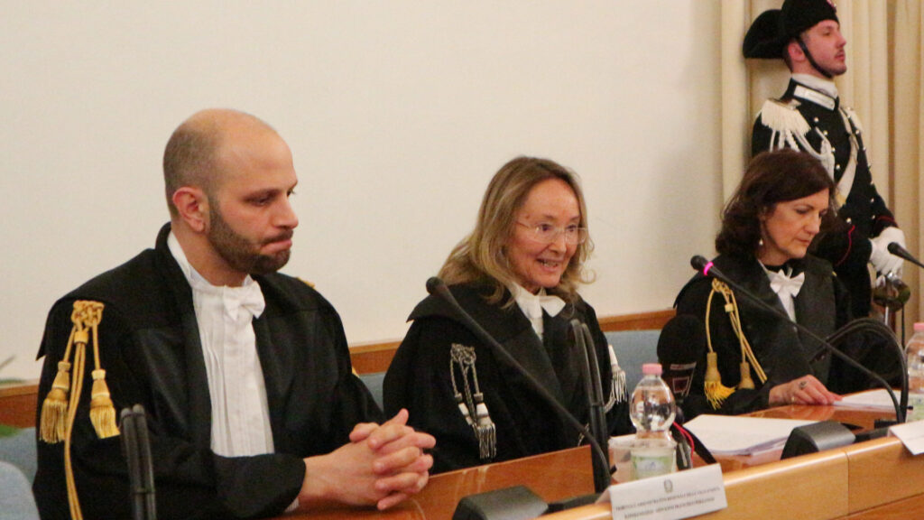 I giudici amministrativi Giovanni Francesco Perilongo, Silvia La Guardia e Marilena Di Paolo