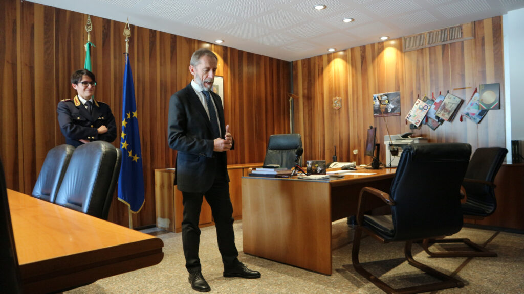 Il nuovo Questore della Valle d'Aosta Gian Maria Sertorio con la Capo di Gabinetto Mariateresa Pino