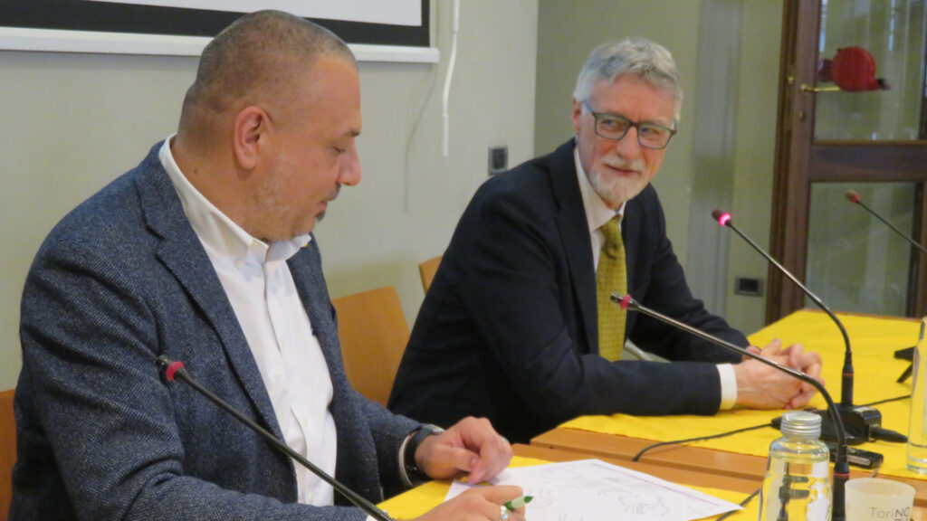 Sergio Capelli e Loris Sartore durante l'Ecoforum