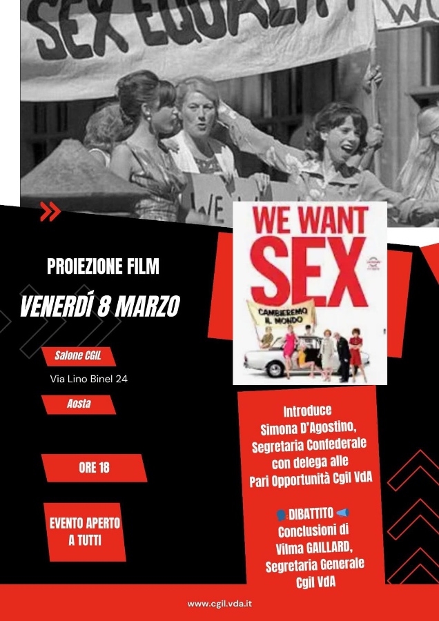 CGIL proiezione film we wont sex