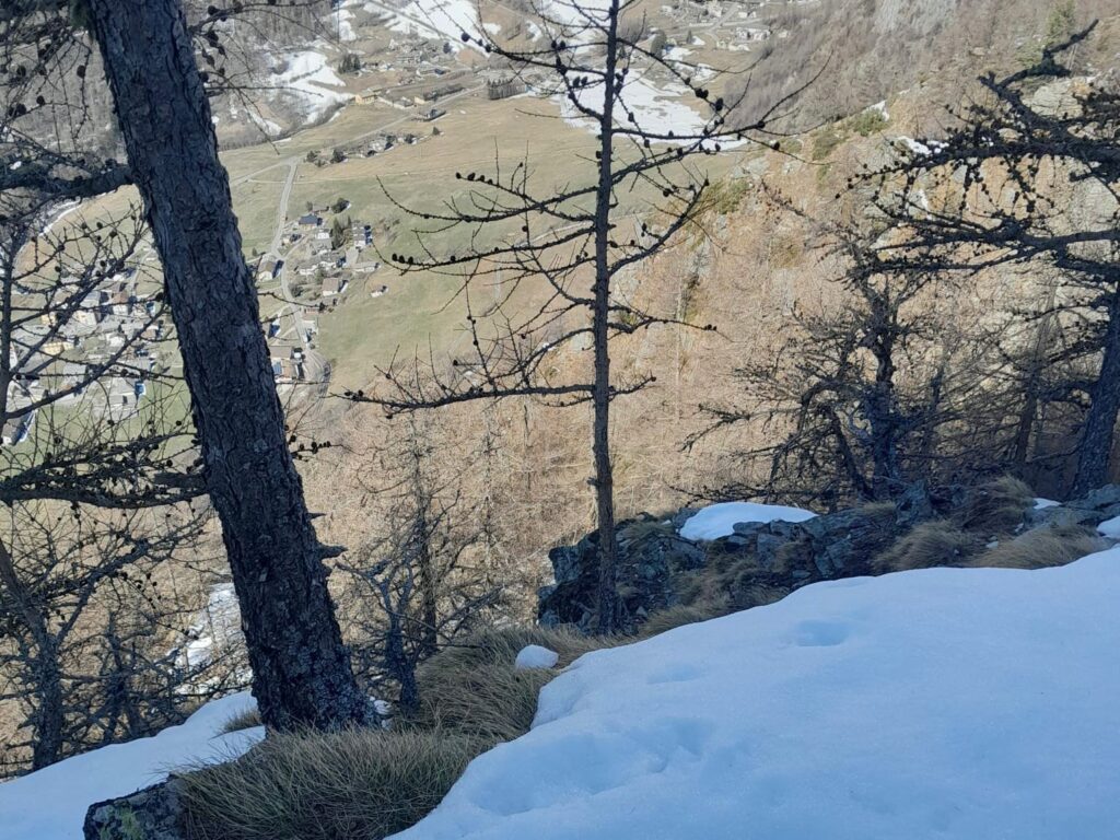 La zona impervia a Ollomont