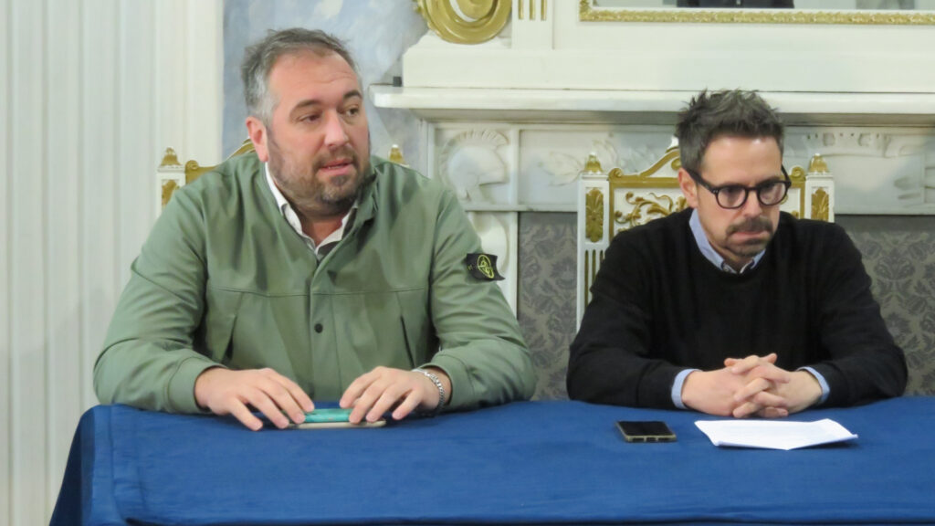 Cesare Marques, presidente della cooperativa Leone Rosso e Francesco Buratti, responsabile dell'area anziani