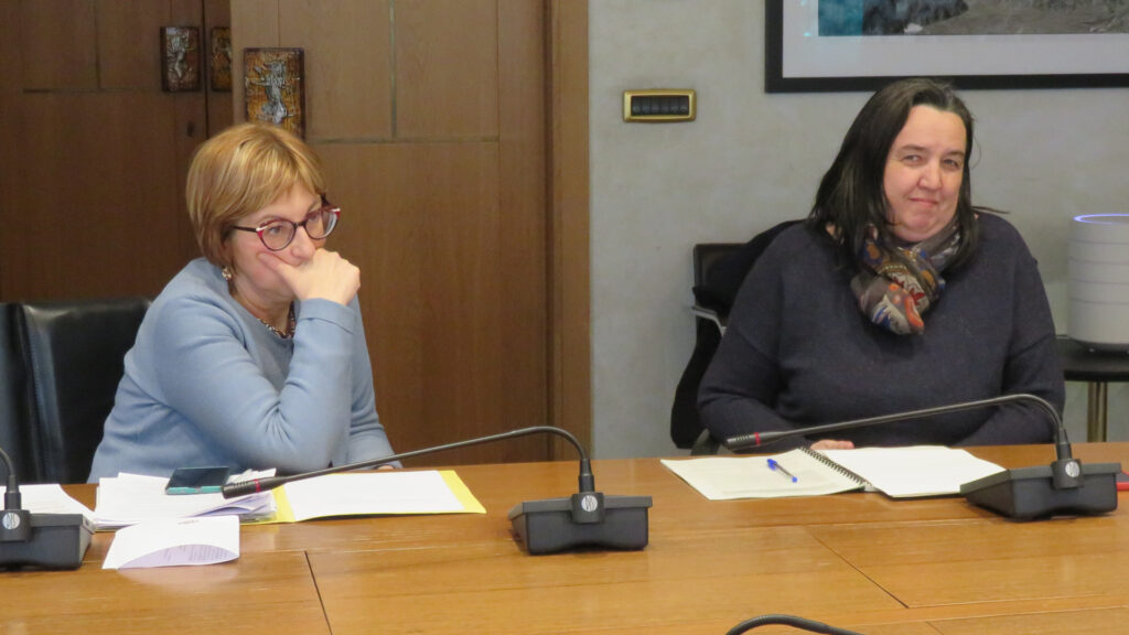 Le consigliere regionali di Progetto Civico Progressista Chiara Minelli ed Erika Guichardaz
