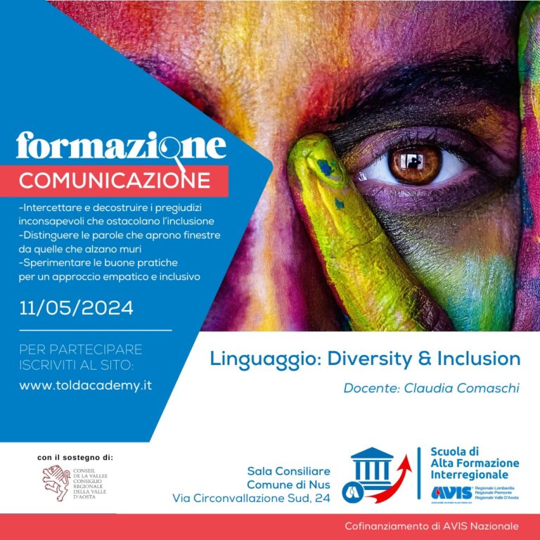Linguaggio: diversity & inclusion. Un incontro Avis a Nus
