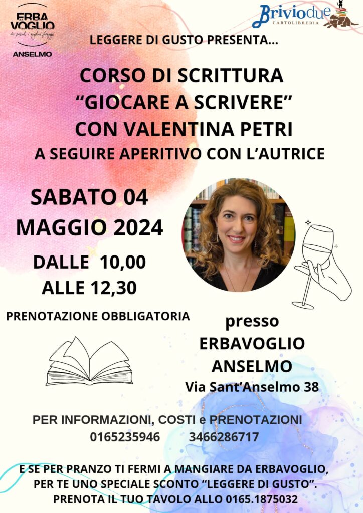 Locandina del corso di scrittura Giocare e scrivere