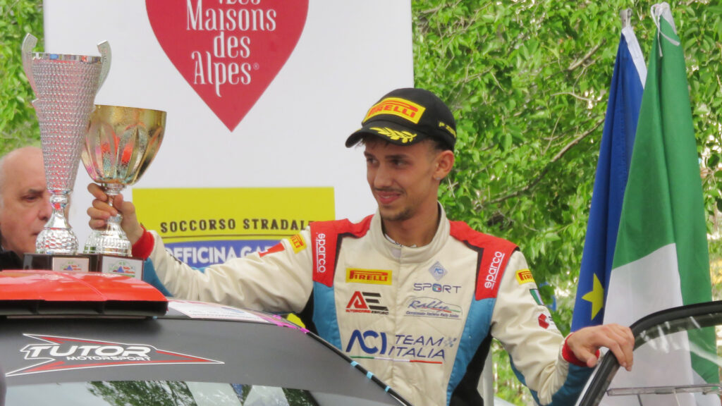 Davide Porta, vincitore tra gli under 25 al 45° Rally Valle d'Aosta