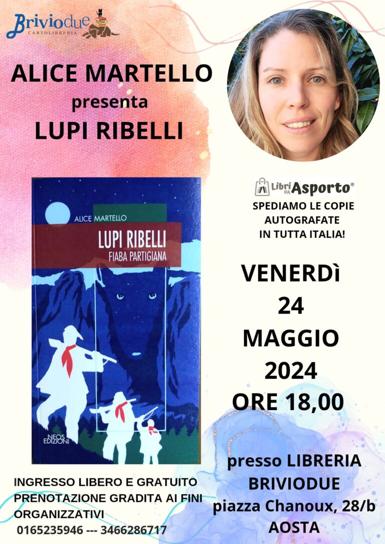 Alice Martello presenta Lupi Ribelli alla libreria BrivioDue di Aosta