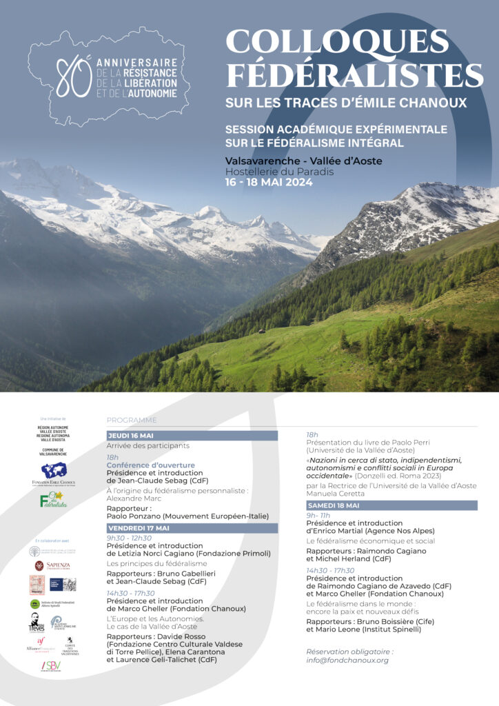 Locandina colloques federalistes
