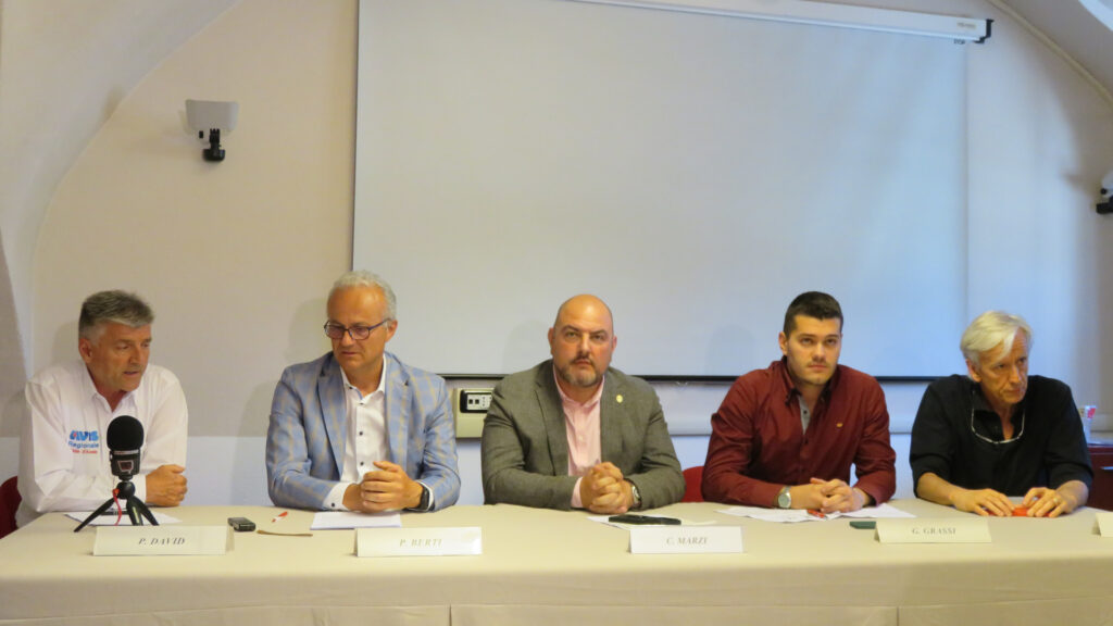 Paolo David, Pierluigi Berti, Carlo Marzi, Giuseppe Grassi e Mauro Occhi