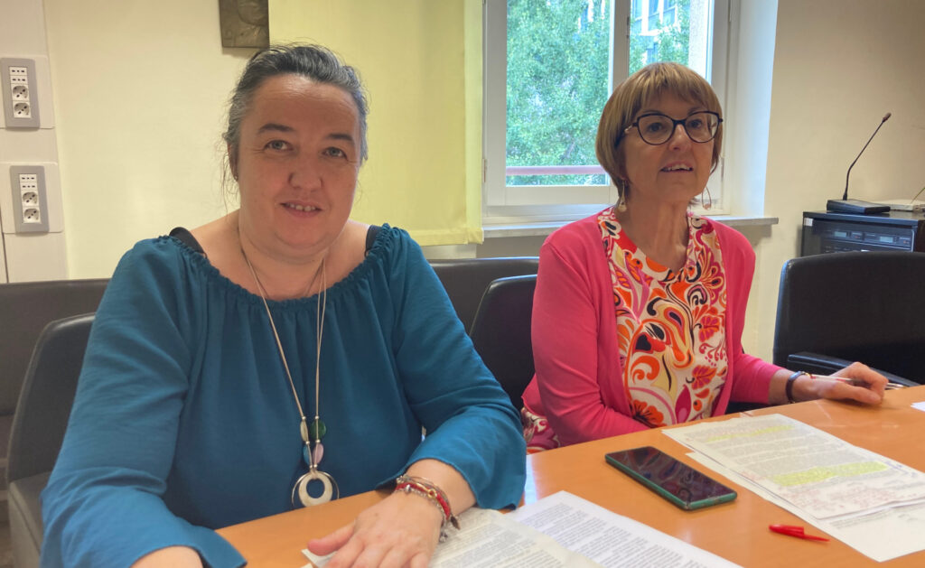 Le consigliere regionali di PCP Erika Guichardaz e Chiara Minelli