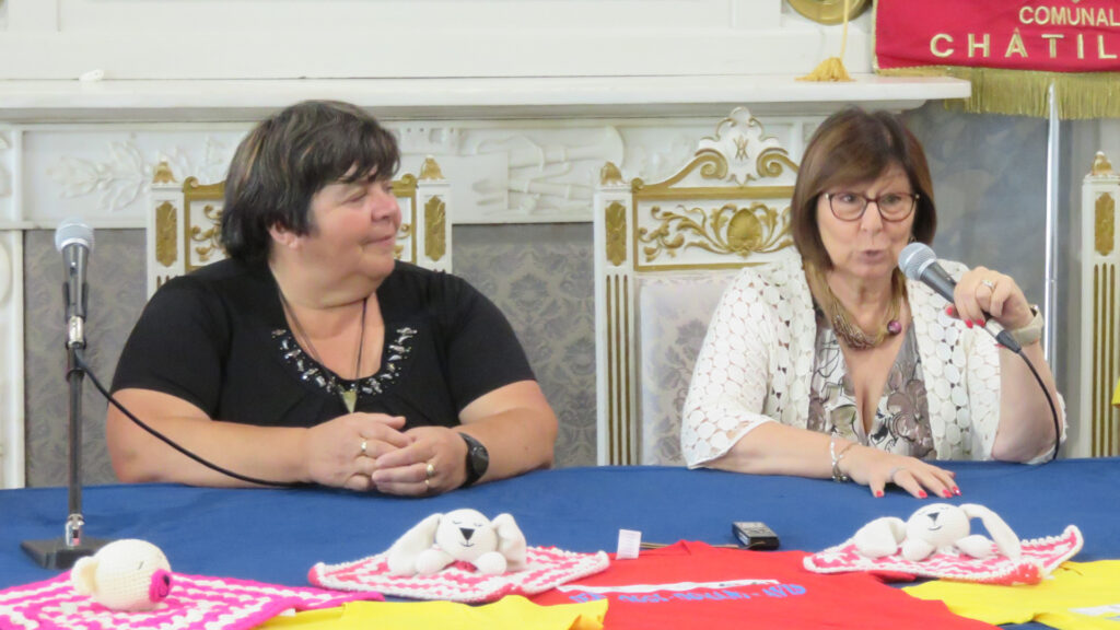 Dorina Brunod, vice sindaco di Chatillon e Clotilde Forcellati, assessore alle politiche sociali di Aosta