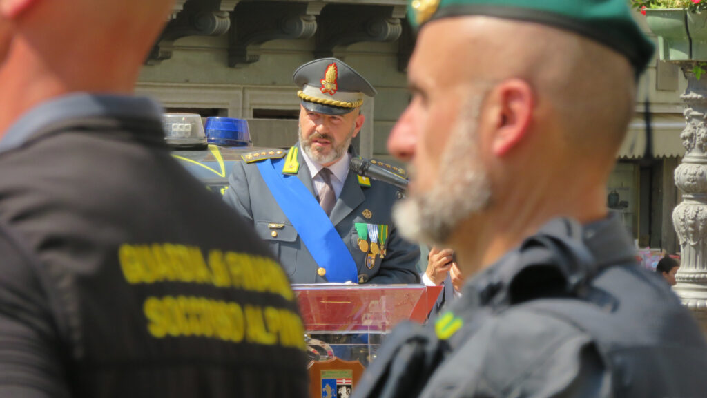 Il colonnello Massimiliano Re, alla guida del Comando territoriale della Guardia di finanza della Valle d'Aosta