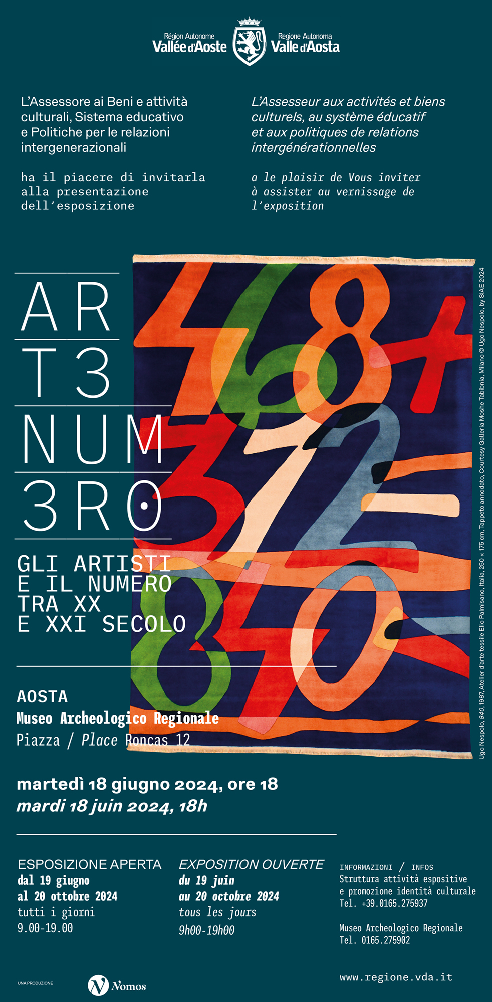 La mostra ArteNumero al Museo archeologico regionale