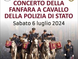 Concerto della Fanfara a cavallo della Polizia di Stato a Verrès