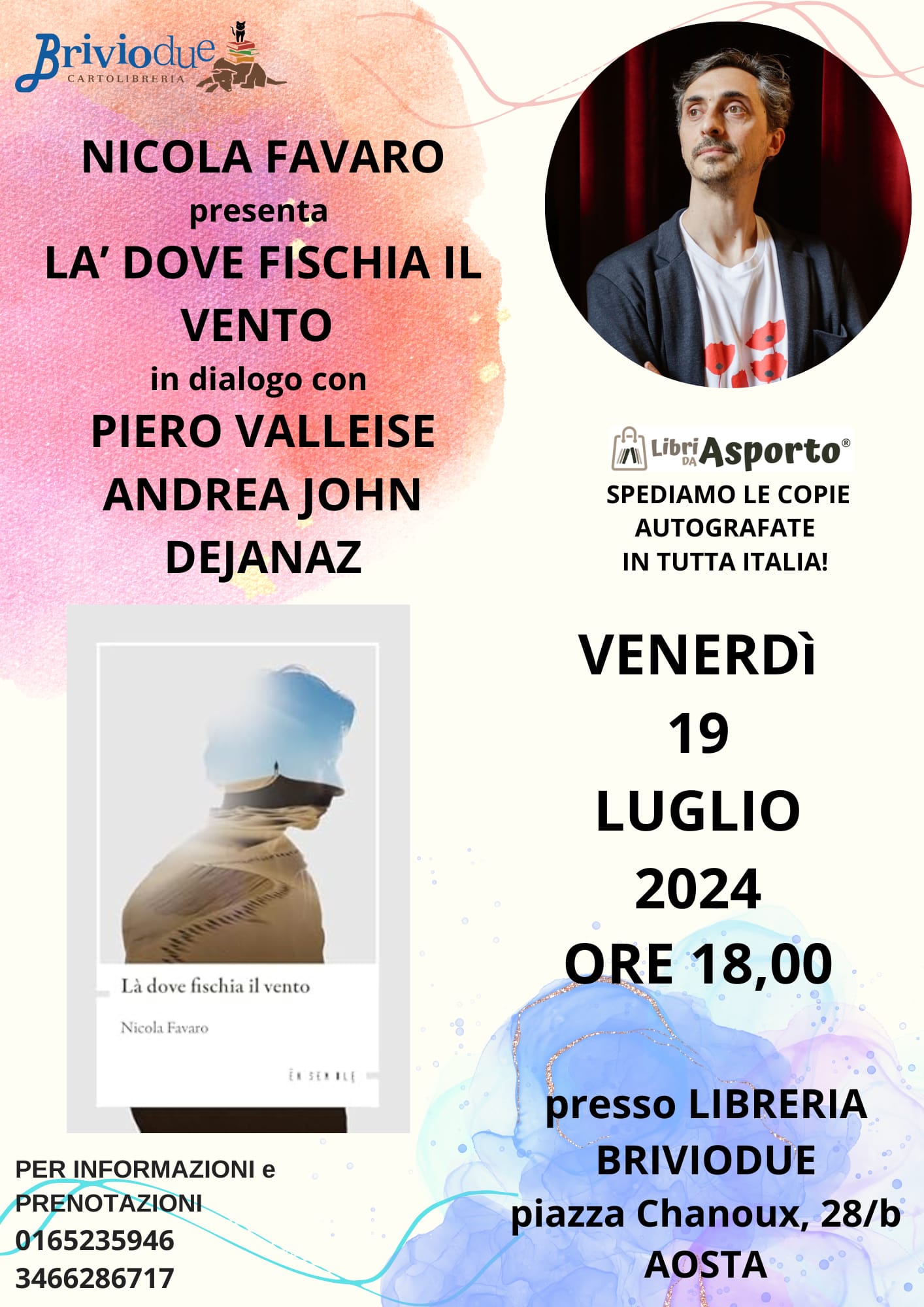 Nicola Favaro presenta Là dove fischia il vento