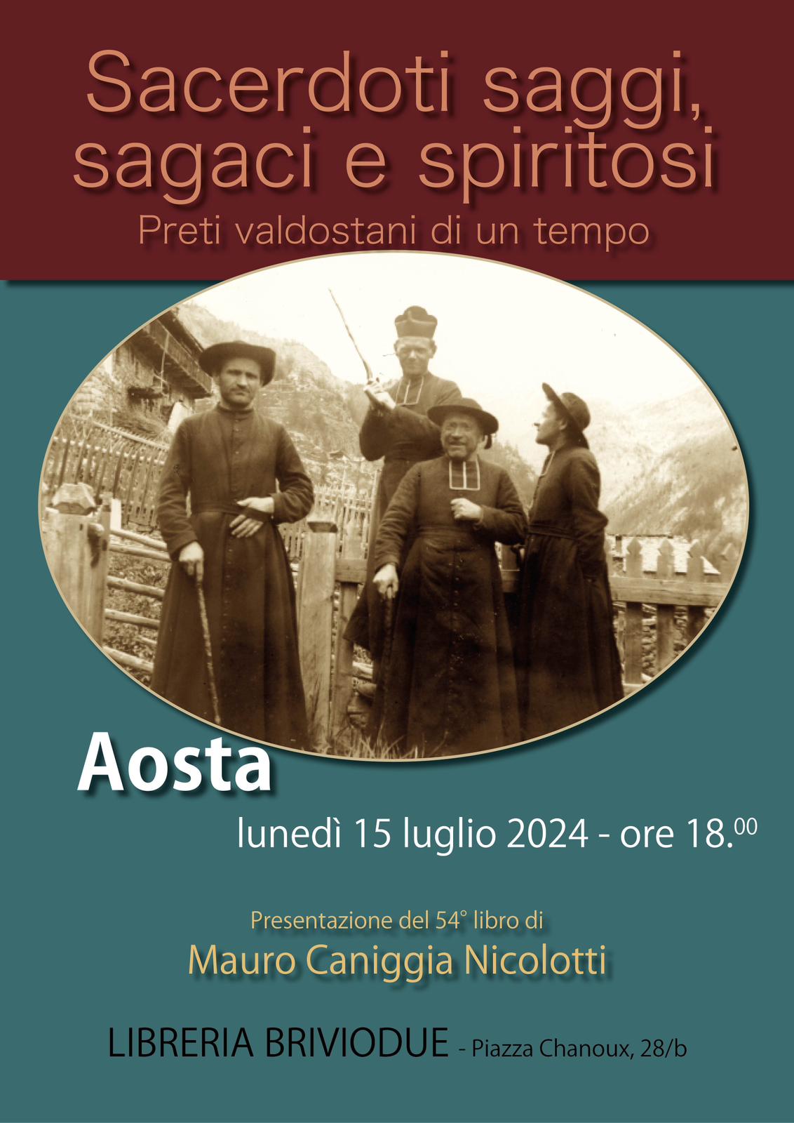 Mauro Caniggia Nicolotti presenta il libro: sacerdoti saggi, sagaci e spiritosi