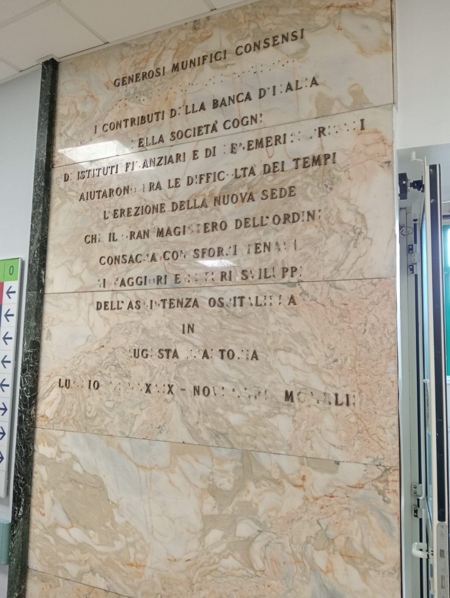 Restauro delle lapidi mauriziane