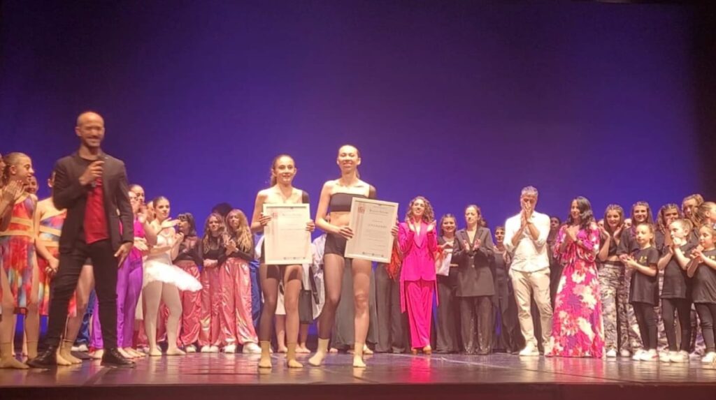 Luna e Sofia Maria alla premiazione
