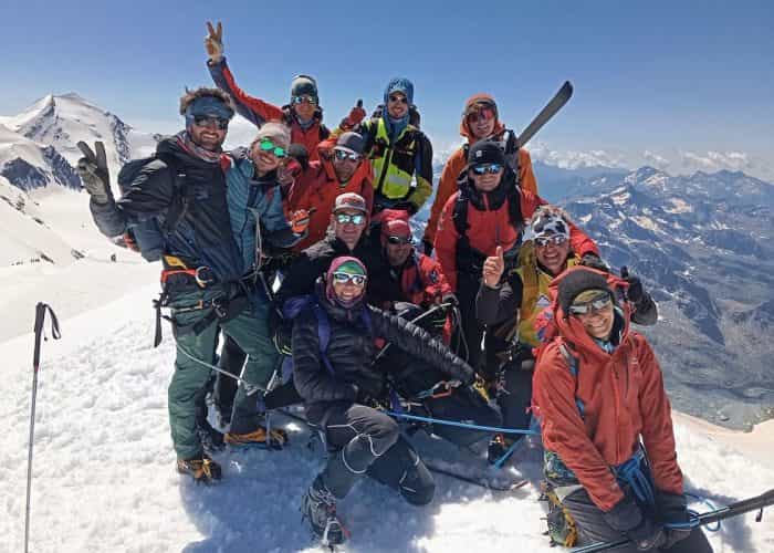 Progetto Alpinisti InSuperAbili - Raffaele Pellegrino in vetta