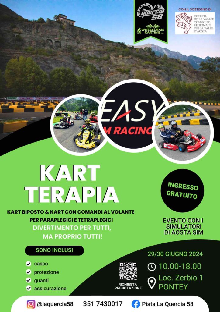 Locandina dell'evento Kart terapia