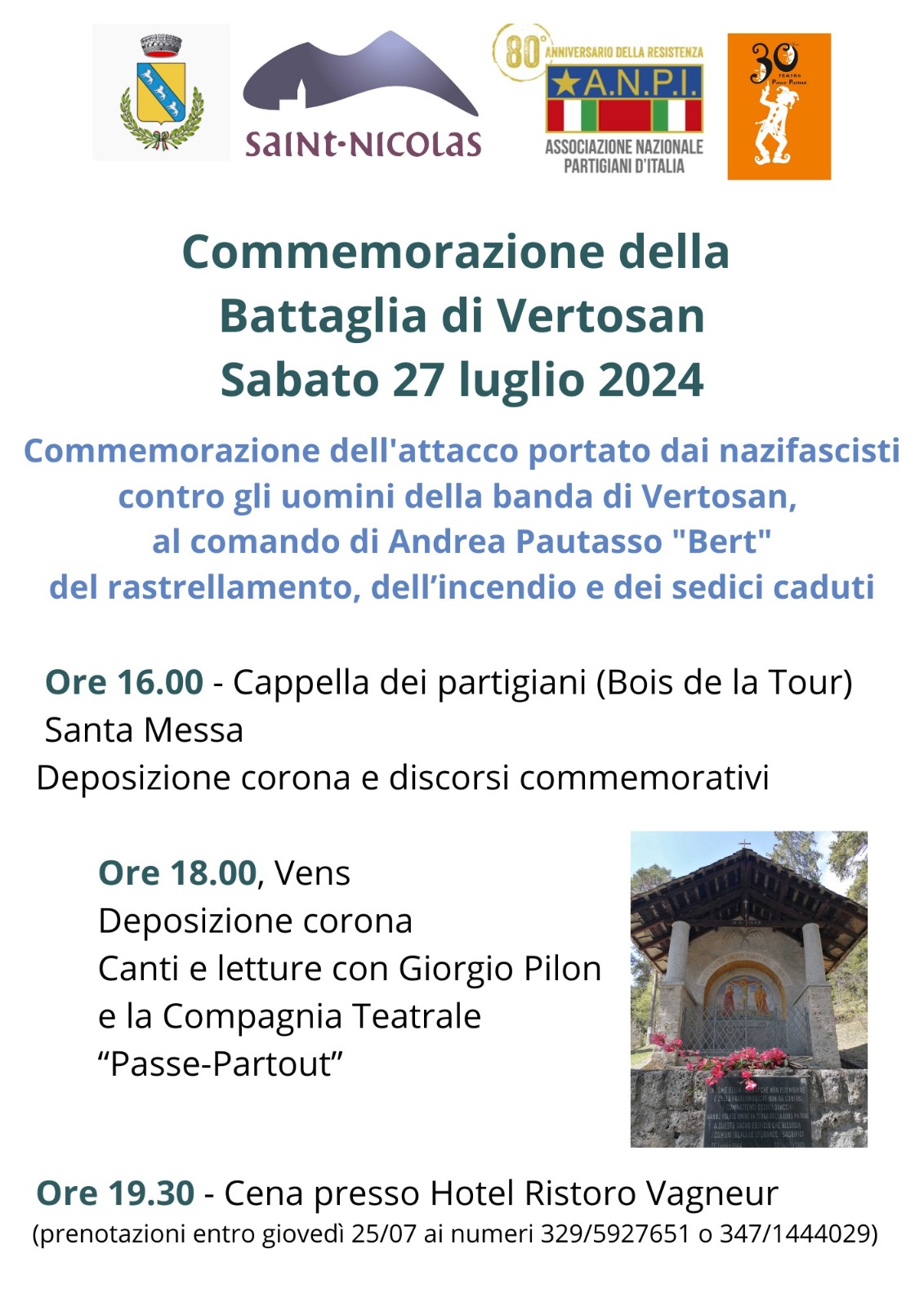 Locandina evento Anpi 2024
