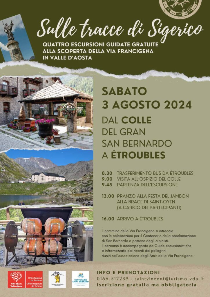 Locandina sulle tracce di Sigerico