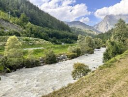 Alleggerimento della diga di Place Moulin in corso