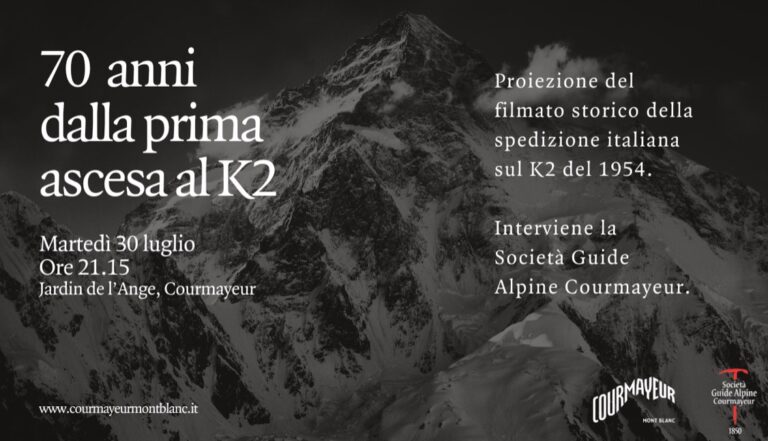 Courmayeur: 70 anni dalla prima ascesa al K2