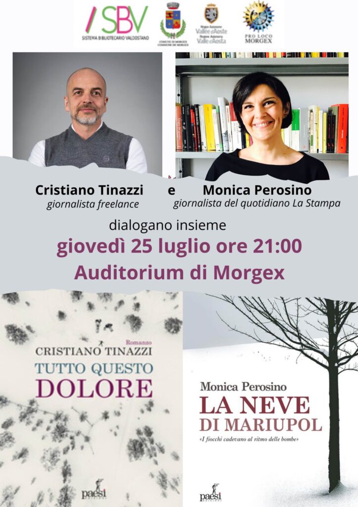 Locandina incontro Con Cristiano Tinazzi e Monica Perosino