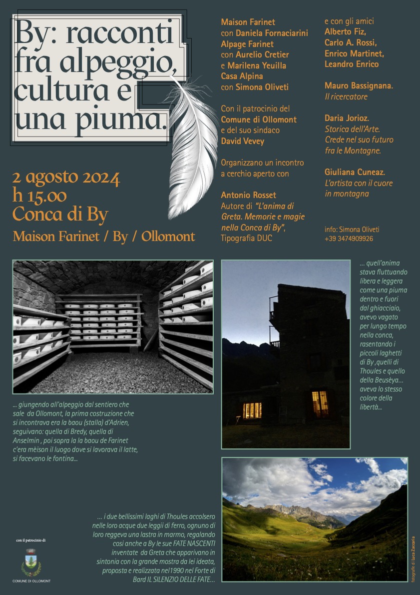 Antonio Rosset presenta il libro: L’anima di Greta. Memorie e magie nella conca di By