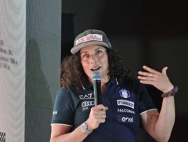 Federica Brignone torna sugli sci a Cervinia