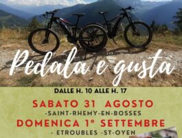 Pedala e gusta nella valle del Gran San Bernardo