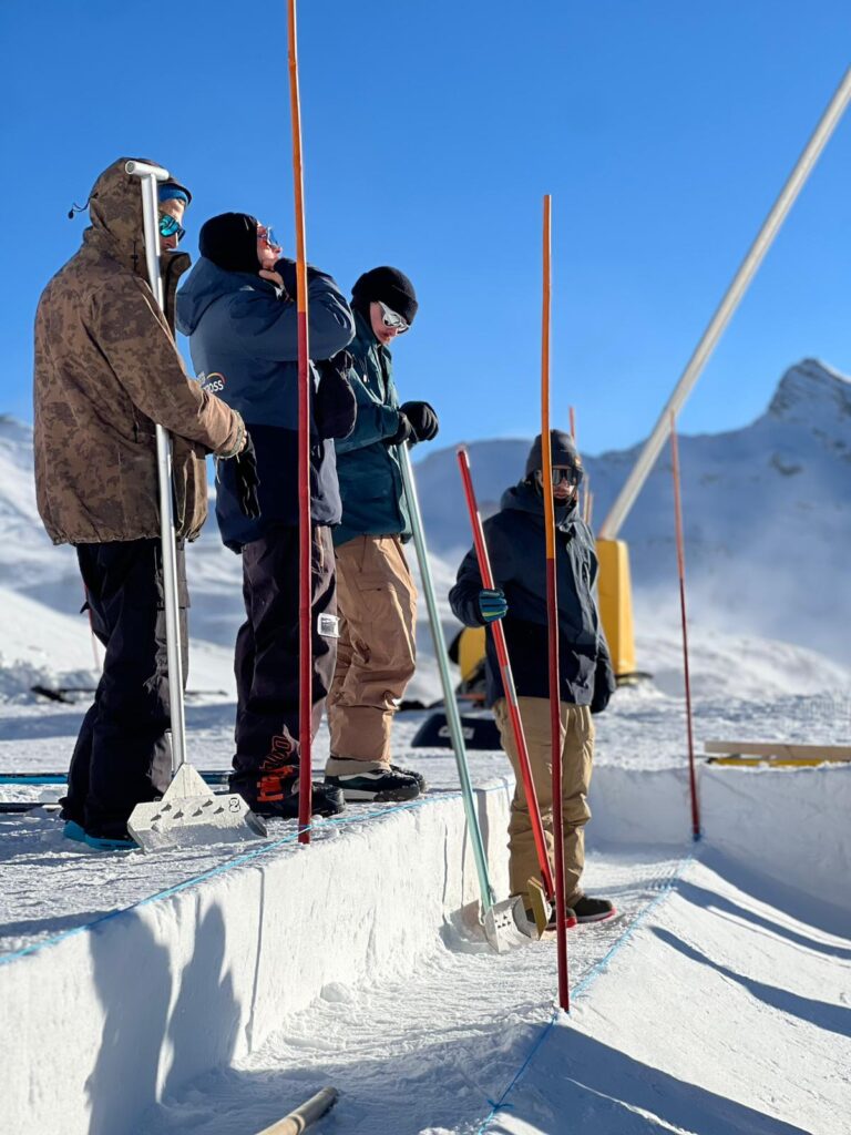 Shapers al lavoro a Breuil-Cervinia