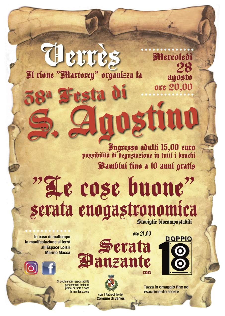 Serata enogastronomica e danzante a Verrès