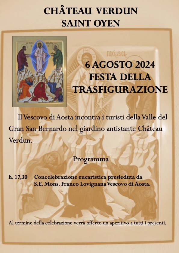 Locandina Festa Trasfigurazione
